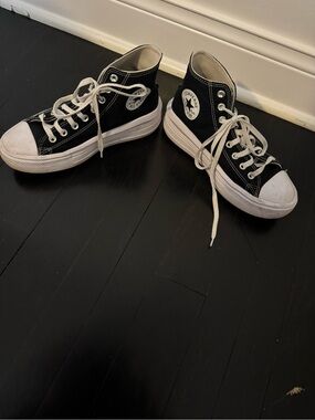 Converse Platform Chuck Taylor All Star High-Top Sneakers - Black/White